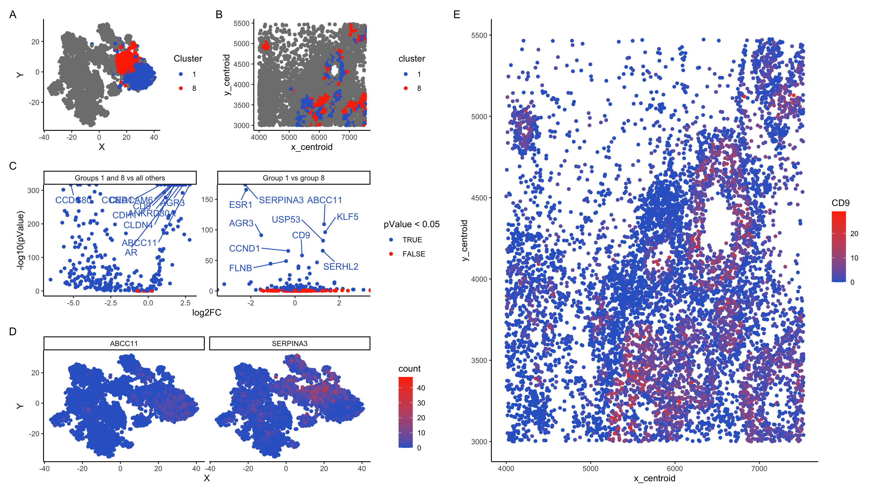 Identification of two Cell Clusters